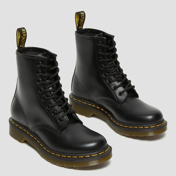 Dr. Martens Shoes - Dr. Martens 1460 8 Eye Smooth Leather Lace up Boots